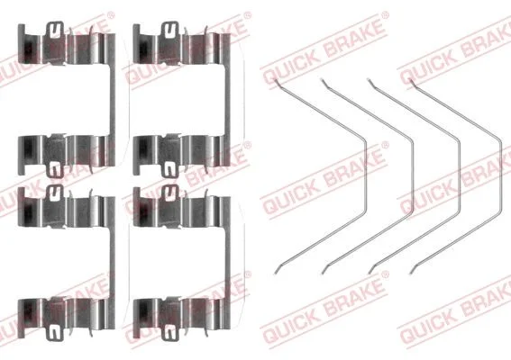 Priedų komplektas, diskinių stabdžių trinkelės QUICK BRAKE 109-0016