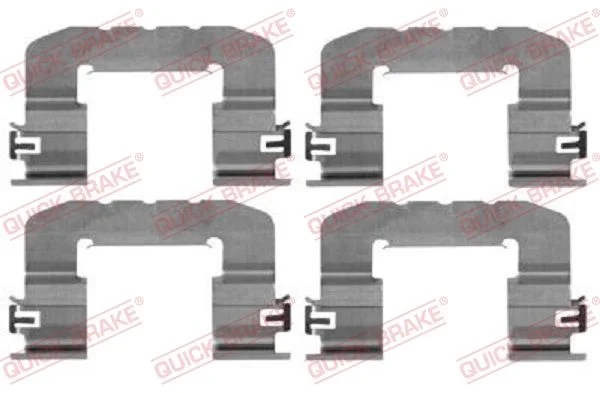Priedų komplektas, diskinių stabdžių trinkelės QUICK BRAKE 109-0017