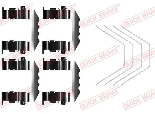 Priedų komplektas, diskinių stabdžių trinkelės QUICK BRAKE 109-0018