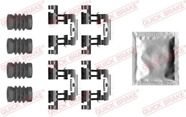 Priedų komplektas, diskinių stabdžių trinkelės QUICK BRAKE 109-0025
