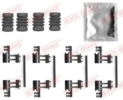 Priedų komplektas, diskinių stabdžių trinkelės QUICK BRAKE 109-0027