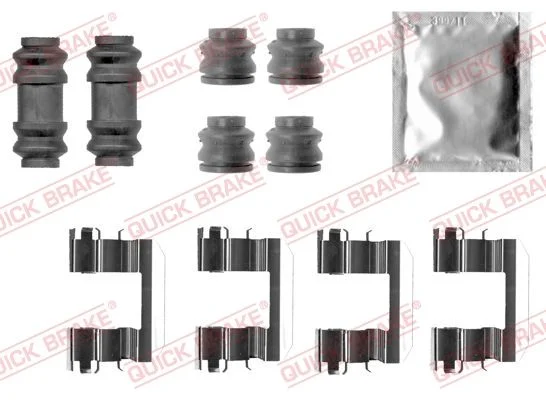 Priedų komplektas, diskinių stabdžių trinkelės QUICK BRAKE 109-0028