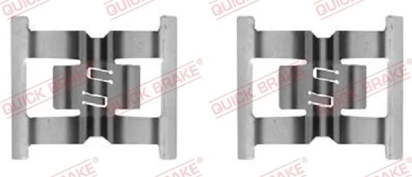 Priedų komplektas, diskinių stabdžių trinkelės QUICK BRAKE 109-0031