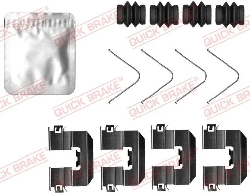 Priedų komplektas, diskinių stabdžių trinkelės QUICK BRAKE 109-0034