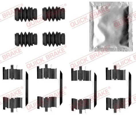 Priedų komplektas, diskinių stabdžių trinkelės QUICK BRAKE 109-0035