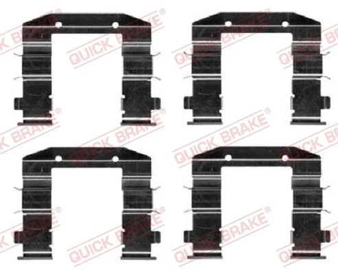 Priedų komplektas, diskinių stabdžių trinkelės QUICK BRAKE 109-0037