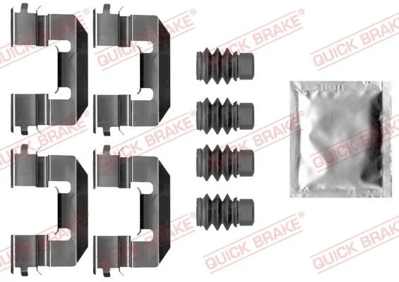 Priedų komplektas, diskinių stabdžių trinkelės QUICK BRAKE 109-0038