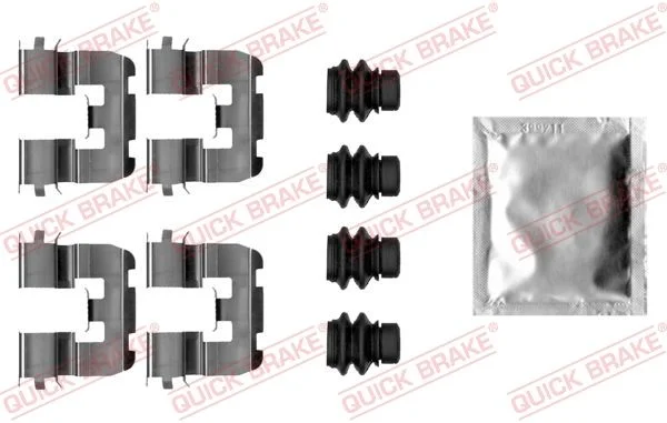 Priedų komplektas, diskinių stabdžių trinkelės QUICK BRAKE 109-0039