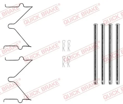 Priedų komplektas, diskinių stabdžių trinkelės QUICK BRAKE 109-0040
