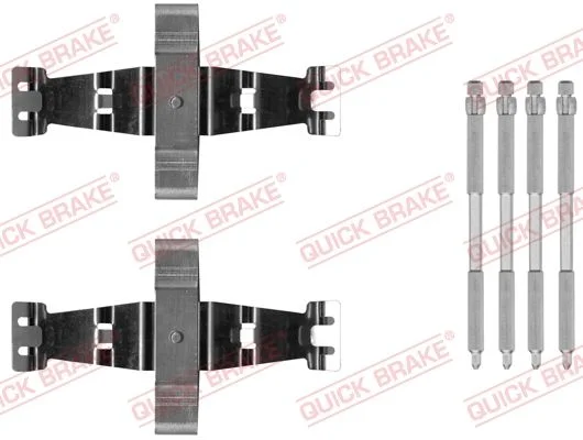 Priedų komplektas, diskinių stabdžių trinkelės QUICK BRAKE 109-0042