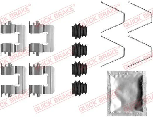 Priedų komplektas, diskinių stabdžių trinkelės QUICK BRAKE 109-0046