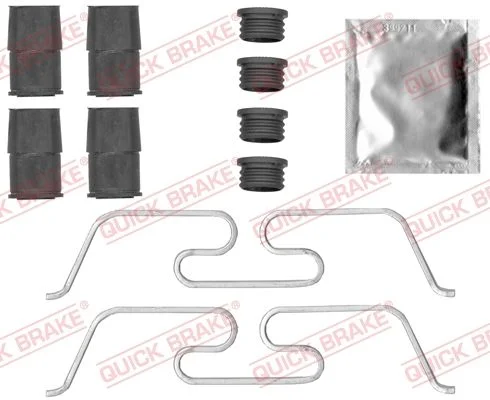 Priedų komplektas, diskinių stabdžių trinkelės QUICK BRAKE 109-0050