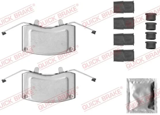 Комплект приладдя, накладка дискового гальма QUICK BRAKE 109-0051