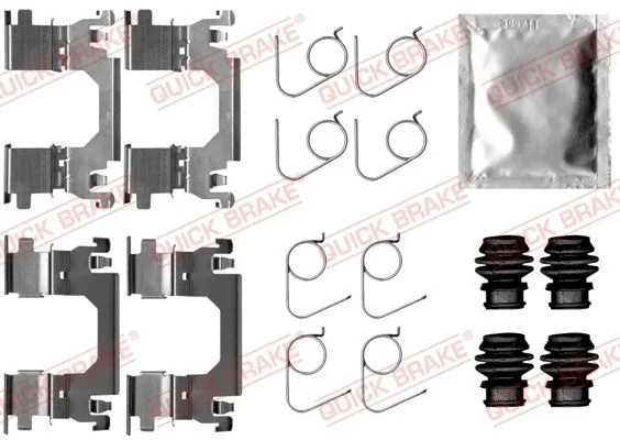 Комплект приладдя, накладка дискового гальма QUICK BRAKE 109-0053