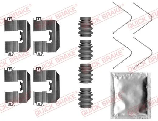 Priedų komplektas, diskinių stabdžių trinkelės QUICK BRAKE 109-0058