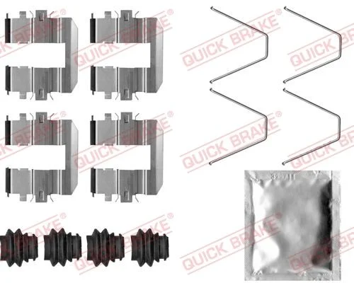 Priedų komplektas, diskinių stabdžių trinkelės QUICK BRAKE 109-0060