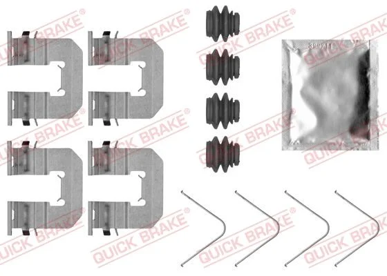 Priedų komplektas, diskinių stabdžių trinkelės QUICK BRAKE 109-0068