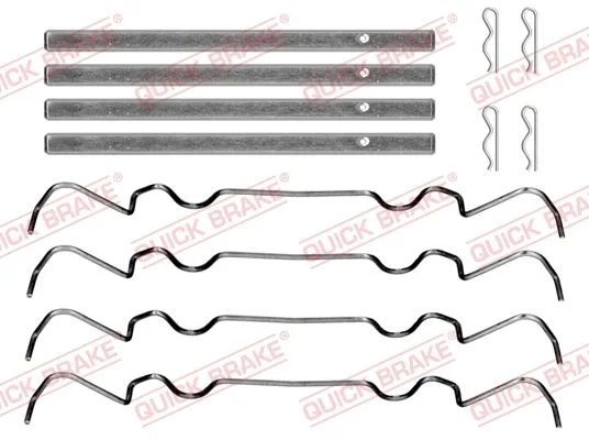 Priedų komplektas, diskinių stabdžių trinkelės QUICK BRAKE 109-0069