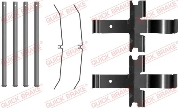 Priedų komplektas, diskinių stabdžių trinkelės QUICK BRAKE 109-0081