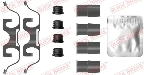 Priedų komplektas, diskinių stabdžių trinkelės QUICK BRAKE 109-0085