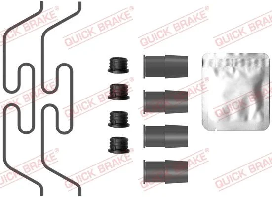 Priedų komplektas, diskinių stabdžių trinkelės QUICK BRAKE 109-0086