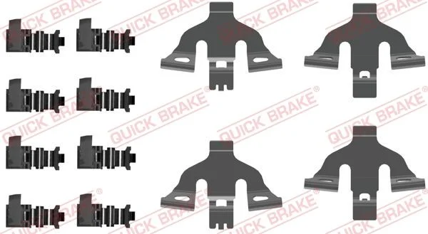 Priedų komplektas, diskinių stabdžių trinkelės QUICK BRAKE 109-0092
