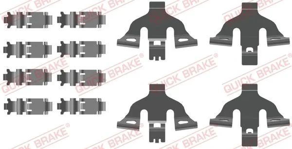 Priedų komplektas, diskinių stabdžių trinkelės QUICK BRAKE 109-0093