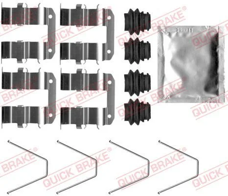 Priedų komplektas, diskinių stabdžių trinkelės QUICK BRAKE 109-0094