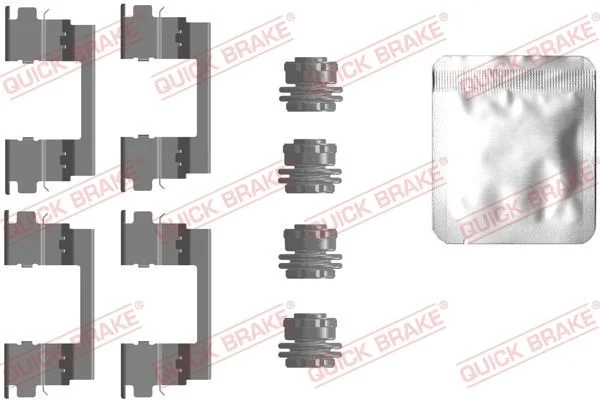 Priedų komplektas, diskinių stabdžių trinkelės QUICK BRAKE 109-0096