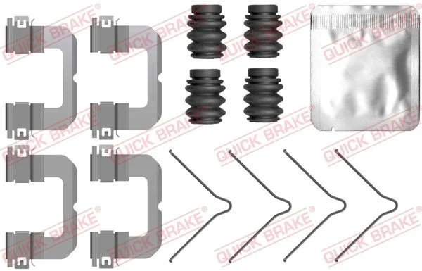 Priedų komplektas, diskinių stabdžių trinkelės QUICK BRAKE 109-0099