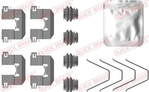 Priedų komplektas, diskinių stabdžių trinkelės QUICK BRAKE 109-0100
