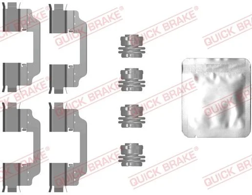 Priedų komplektas, diskinių stabdžių trinkelės QUICK BRAKE 109-0101