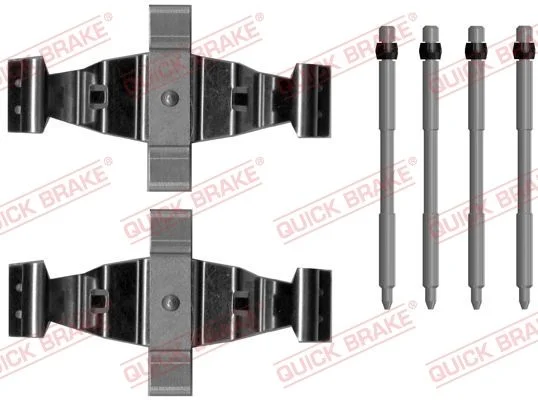 Priedų komplektas, diskinių stabdžių trinkelės QUICK BRAKE 109-0108