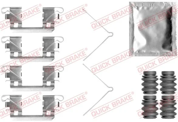 Priedų komplektas, diskinių stabdžių trinkelės QUICK BRAKE 109-0113