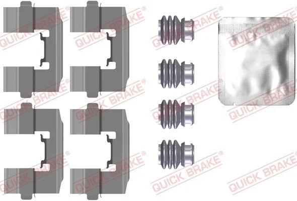 Priedų komplektas, diskinių stabdžių trinkelės QUICK BRAKE 109-0115