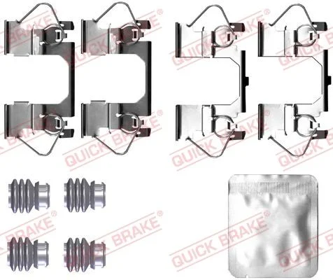 Priedų komplektas, diskinių stabdžių trinkelės QUICK BRAKE 109-0116