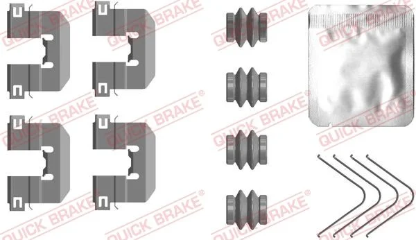 Priedų komplektas, diskinių stabdžių trinkelės QUICK BRAKE 109-0117