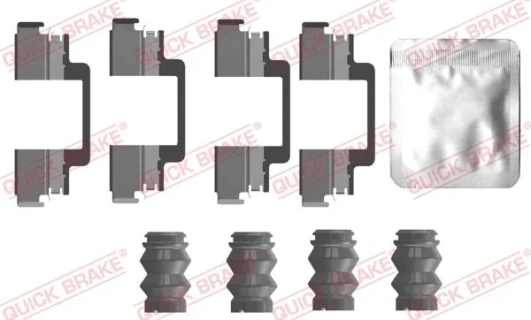 Priedų komplektas, diskinių stabdžių trinkelės QUICK BRAKE 109-0121