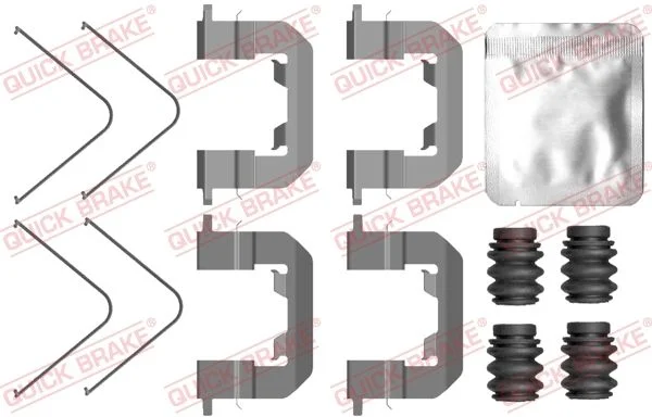 Комплект приладдя, накладка дискового гальма QUICK BRAKE 109-0123