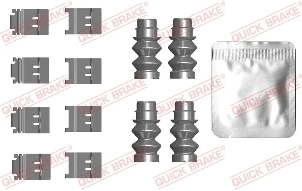 Priedų komplektas, diskinių stabdžių trinkelės QUICK BRAKE 109-0124