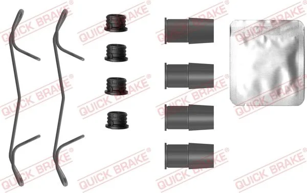 Priedų komplektas, diskinių stabdžių trinkelės QUICK BRAKE 109-0125