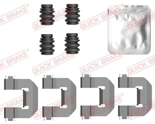 Priedų komplektas, diskinių stabdžių trinkelės QUICK BRAKE 109-0126