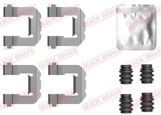 Priedų komplektas, diskinių stabdžių trinkelės QUICK BRAKE 109-0127