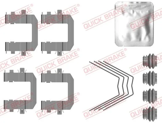 Priedų komplektas, diskinių stabdžių trinkelės QUICK BRAKE 109-0131