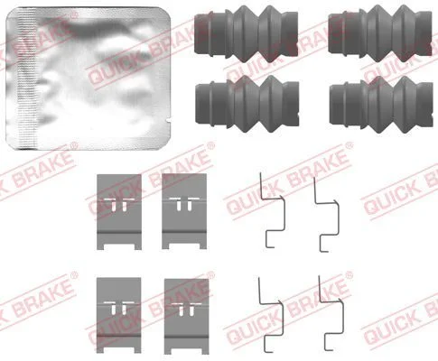 Priedų komplektas, diskinių stabdžių trinkelės QUICK BRAKE 109-0135