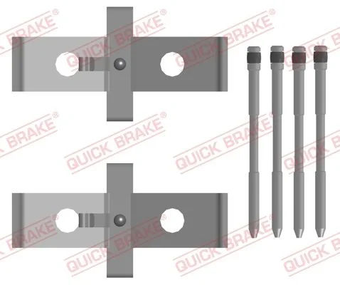 Priedų komplektas, diskinių stabdžių trinkelės QUICK BRAKE 109-0136