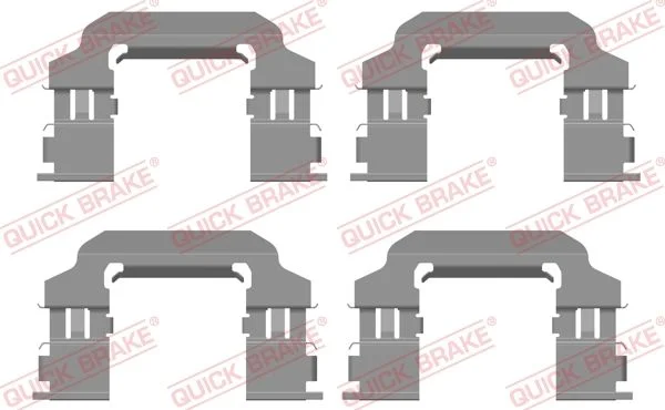 Priedų komplektas, diskinių stabdžių trinkelės QUICK BRAKE 109-0138
