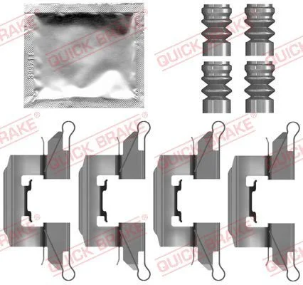 Priedų komplektas, diskinių stabdžių trinkelės QUICK BRAKE 109-0139