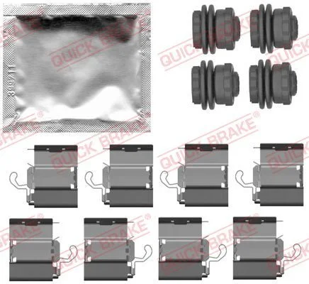 Priedų komplektas, diskinių stabdžių trinkelės QUICK BRAKE 109-0140