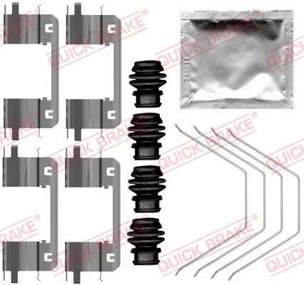 Priedų komplektas, diskinių stabdžių trinkelės QUICK BRAKE 109-0141
